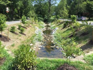 Examples of storm drain outfall retrofits and stream stabilization designed by GPI.